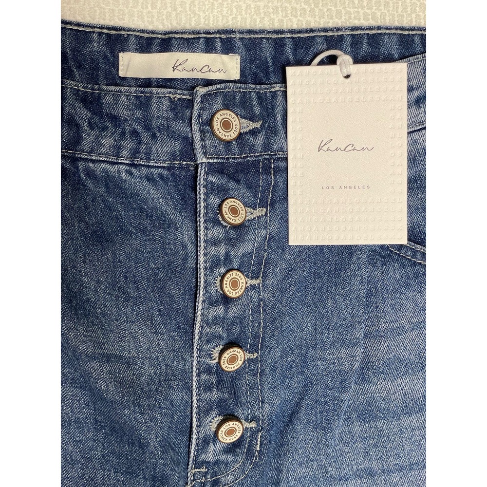 NWT Kancan Cargo, High Rise, Straight Leg, Button Fly Jeans, Ladies Sz 11/29 - Picture 4 of 7